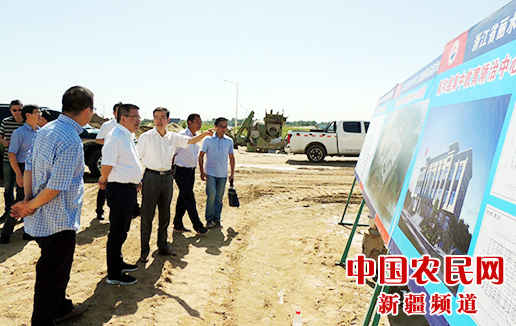 浙江援疆指挥部指挥长王通林赴新和县考察援疆项目建设情况